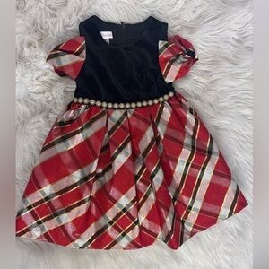 Bonnie Jean Red and Black Plaid Dress